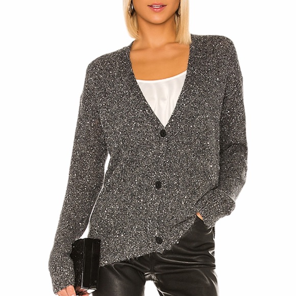 ATM Anthony Thomas Melillo Sweaters - Anthony Thomas Melillo Sequin Metallic Cardigan